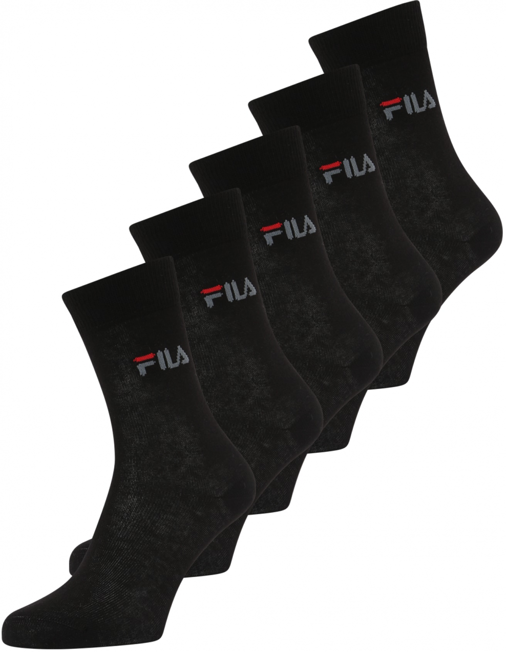 FILA Ponožky  sivá / červená / čierna