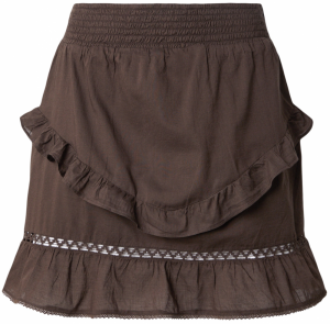 PIECES Sukňa 'PCAstrid'  tmavohnedá