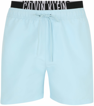 Calvin Klein Swimwear Plavecké šortky  svetlomodrá / svetlosivá / čierna