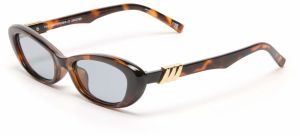 LE SPECS Slnečné okuliare 'THE WHISPERER'  hnedá melírovaná / zlatá