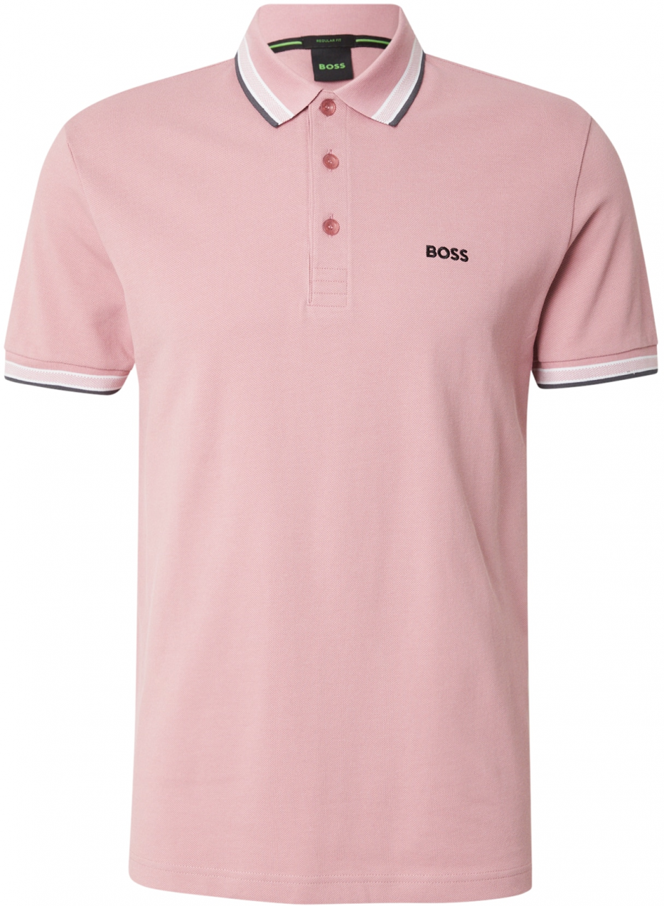BOSS Tričko 'Paddy'  staroružová / čierna / biela