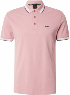 BOSS Tričko 'Paddy'  staroružová / čierna / biela