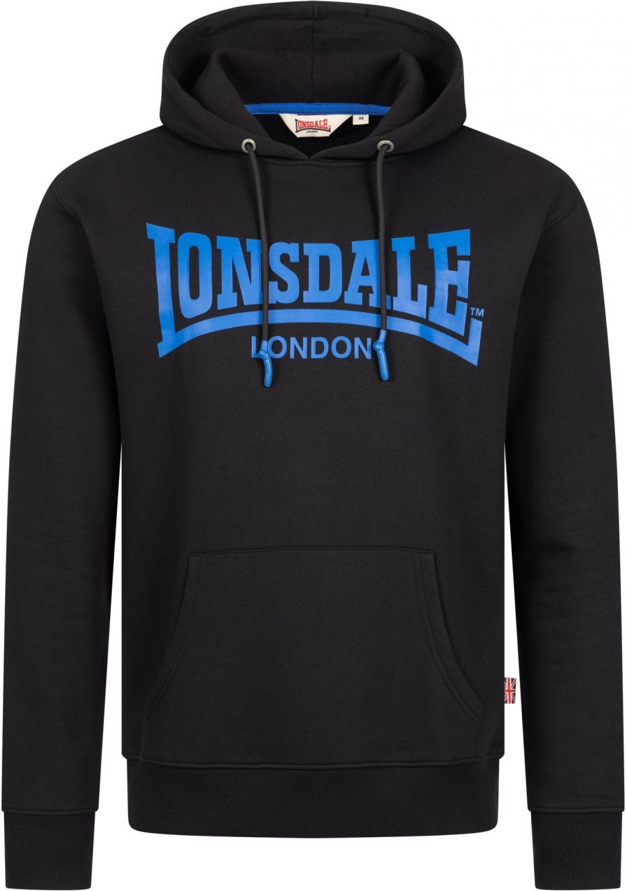 LONSDALE Mikina 'Chatsworth'  nebesky modrá / čierna