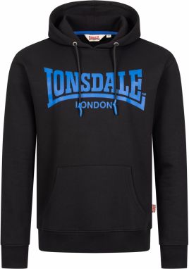 LONSDALE Mikina 'Chatsworth'  nebesky modrá / čierna