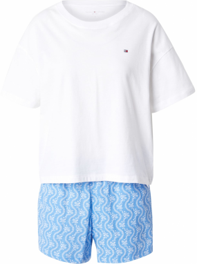Tommy Hilfiger Underwear Kraťasy  nebesky modrá / biela