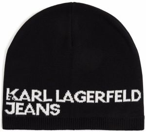 KARL LAGERFELD JEANS Čiapky  čierna / biela