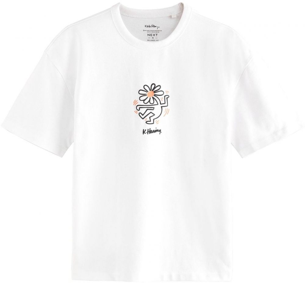 Next Tričko  béžová / oranžová / čierna