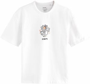 Next Tričko  béžová / oranžová / čierna