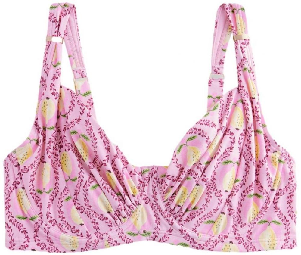 Next Bikinový top  žltá / zelená / ružová / tmavoružová
