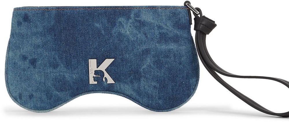 KARL LAGERFELD JEANS Listová kabelka  modrá denim / čierna / strieborná