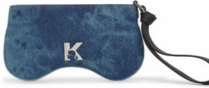 KARL LAGERFELD JEANS Listová kabelka  modrá denim / čierna / strieborná