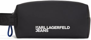 KARL LAGERFELD JEANS Toaletná taška  čierna / biela