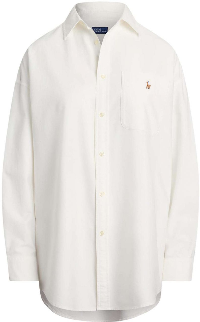 Polo Ralph Lauren Blúzka 'Oxford'  hnedá / biela
