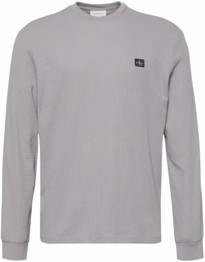 Calvin Klein Jeans Tričko  sivá / čierna