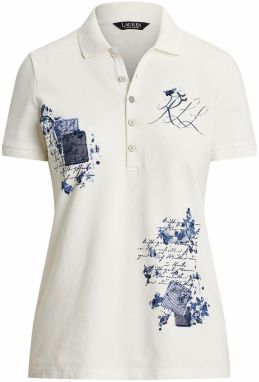 Lauren Ralph Lauren Tričko 'INDIE'  námornícka modrá / tmavomodrá / biela