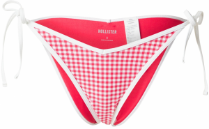 HOLLISTER Bikinové nohavičky  červená / biela