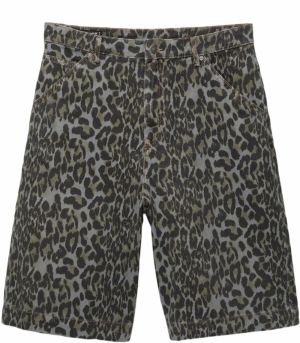 Pull&Bear Nohavice  modrosivá / hnedá / čierna