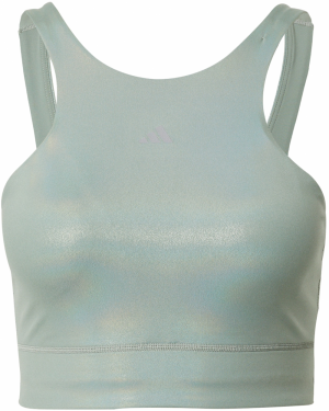ADIDAS PERFORMANCE Športový bikinový top 'Powerimpact Medium-Support Longline'  opálová / svetlosivá / pastelovo zelená
