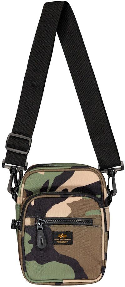ALPHA INDUSTRIES Taška cez rameno  tmelová / kaki / olivová / čierna