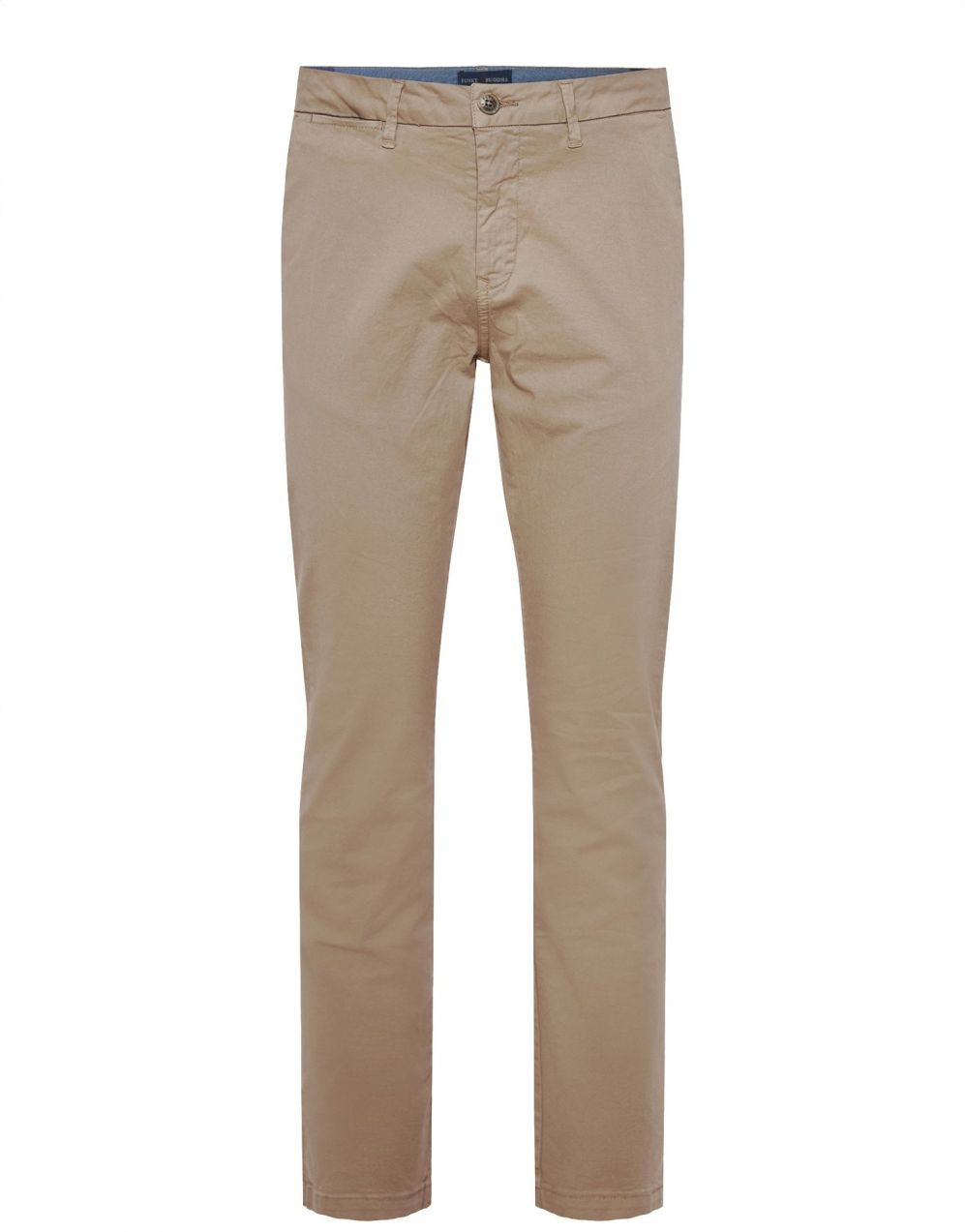 Funky Buddha Chino nohavice  sivobéžová