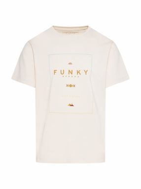 Funky Buddha Tričko  nebielená / horčicová / medová