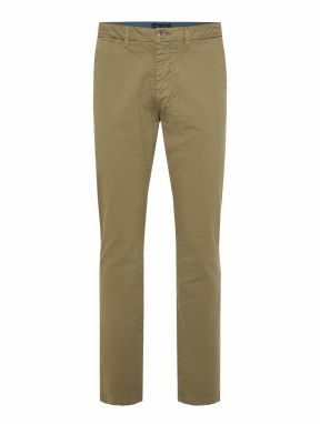 Funky Buddha Chino nohavice  olivová