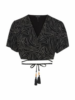 Funky Buddha Tričko  krémová / čierna