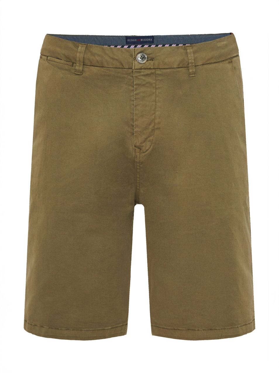 Funky Buddha Chino nohavice  kaki
