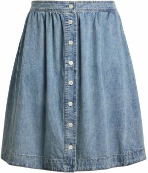 Lauren Ralph Lauren Plus Sukňa  modrá denim