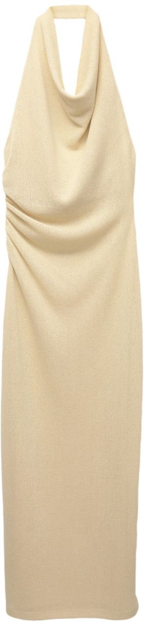 Pull&Bear Pletené šaty  kapučíno