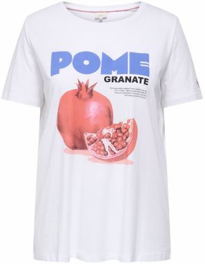 ONLY Carmakoma Tričko 'CARJAX'  kráľovská modrá / melónová / čierna / biela