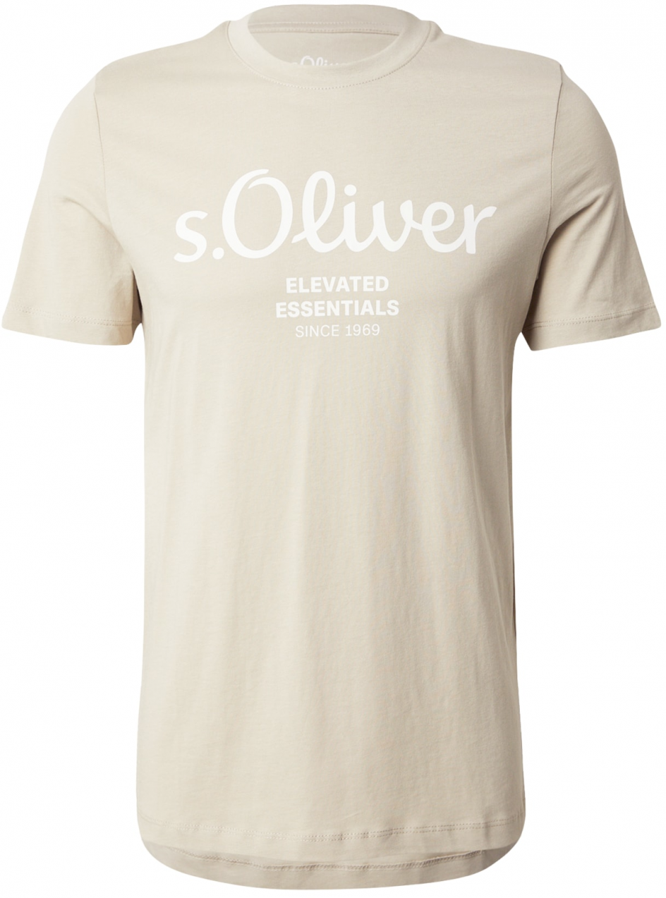 s.Oliver Tričko  piesková / biela