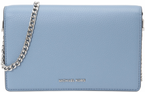 MICHAEL Michael Kors Listová kabelka  modrosivá