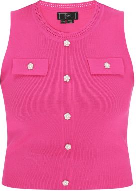 faina Vyšívaný top  fuksia