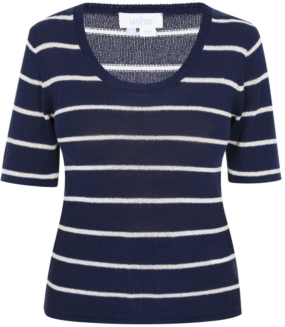 usha BLUE LABEL Sveter  námornícka modrá / biela