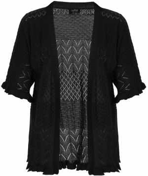 usha BLACK LABEL Kardigán 'Fashion Look'  čierna