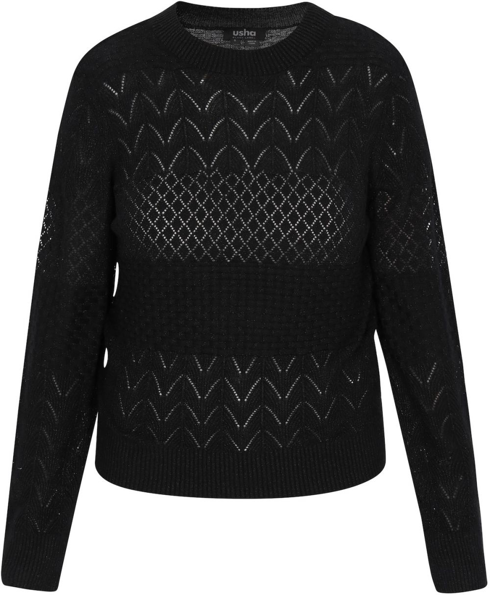 usha BLACK LABEL Sveter 'Everyday Fashion'  čierna