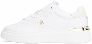 TOMMY HILFIGER Nízke tenisky 'Court'  zlatá / biela / biela ako vlna