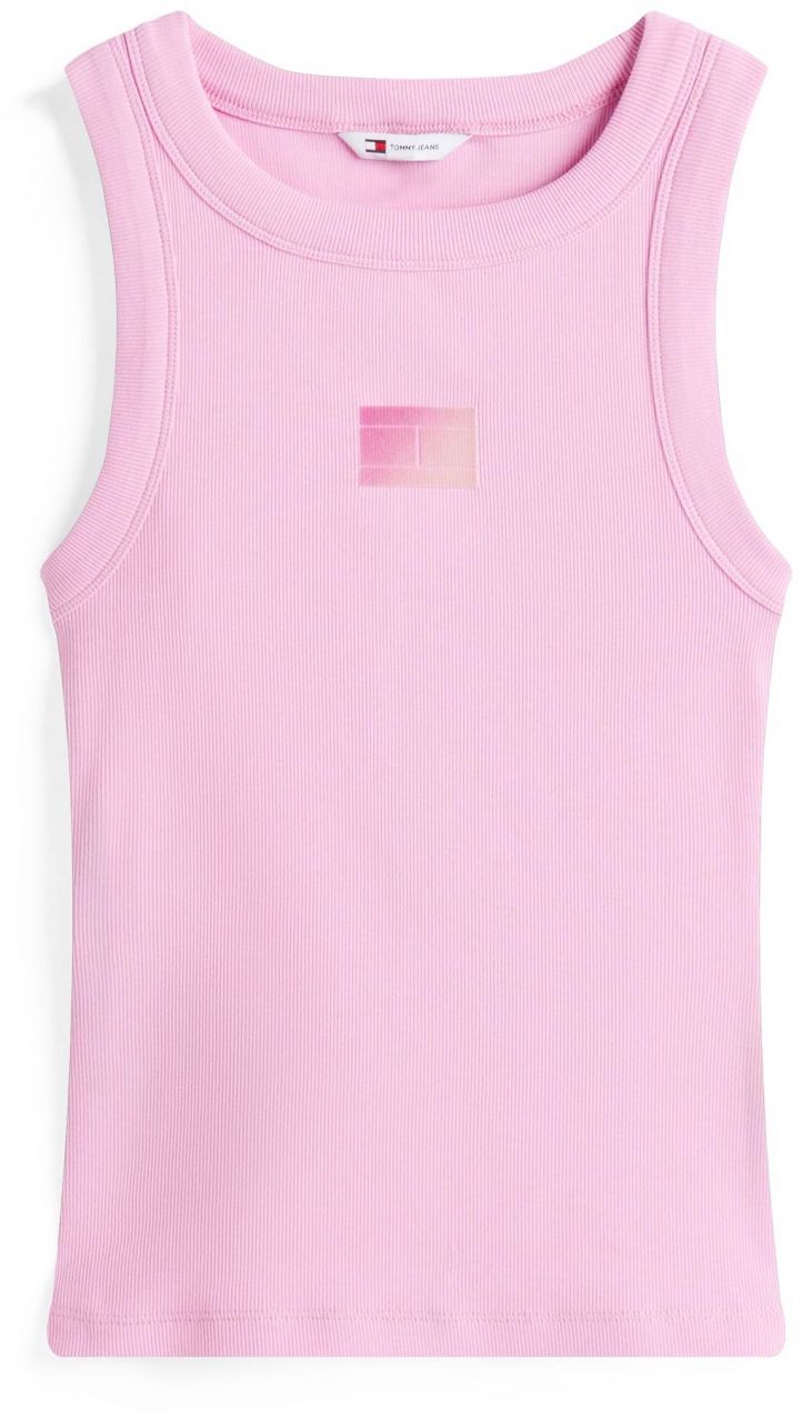 Tommy Jeans Top  ružová / tmavoružová