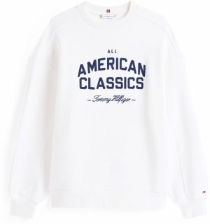 TOMMY HILFIGER Mikina  námornícka modrá / biela
