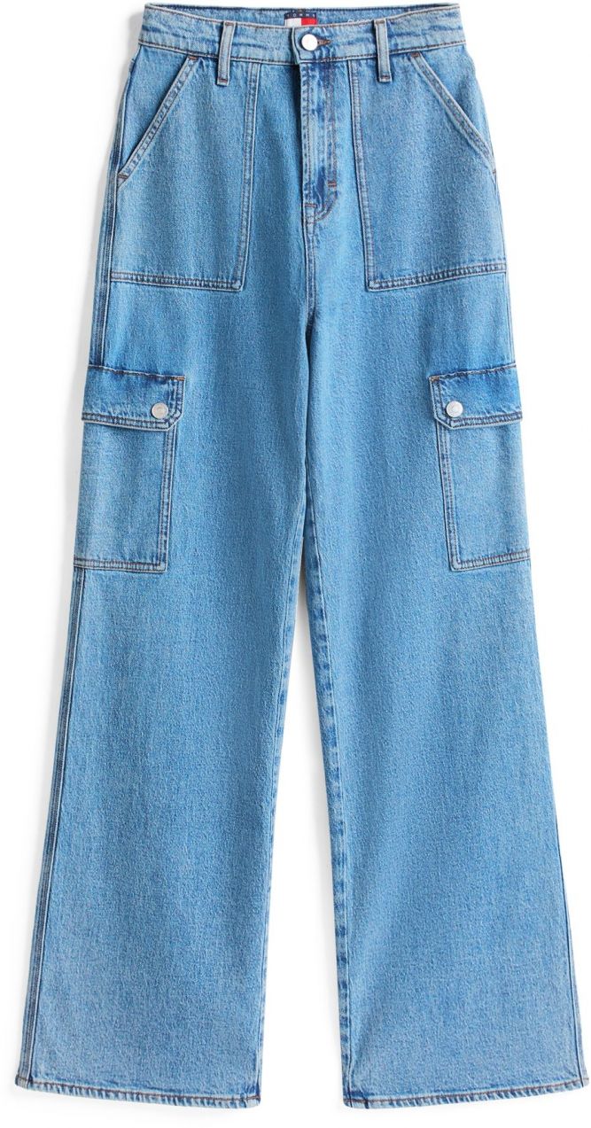 Tommy Jeans Rifľové kapsáče 'Claire'  modrá denim