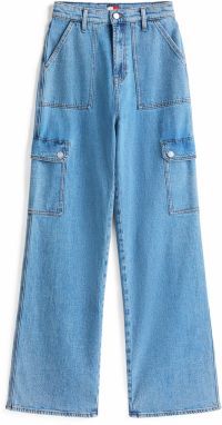Tommy Jeans Rifľové kapsáče 'Claire'  modrá denim