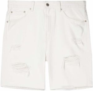 Bershka Džínsy  biely denim