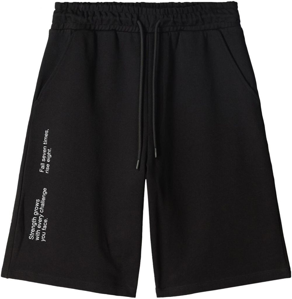 Bershka Nohavice  čierna / biela