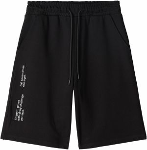 Bershka Nohavice  čierna / biela