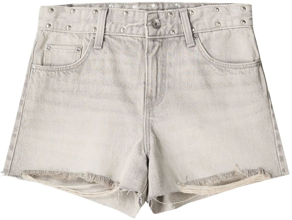 Bershka Džínsy  svetlosivá / strieborná