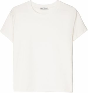 Bershka Tričko  šedobiela