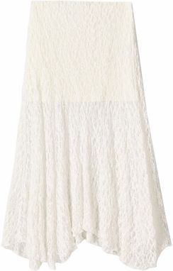 Bershka Sukňa  šedobiela