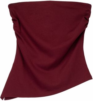 Bershka Top  vínovo červená