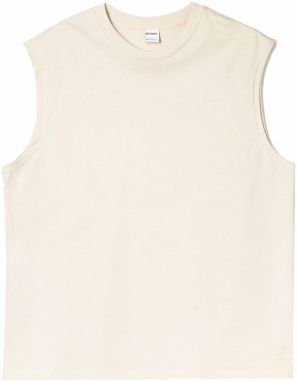 Bershka Tričko  krémová